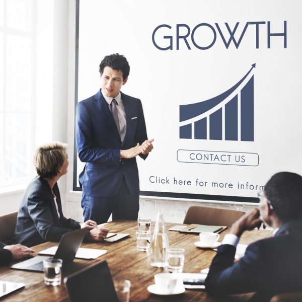 Business Success Report Graph Concept